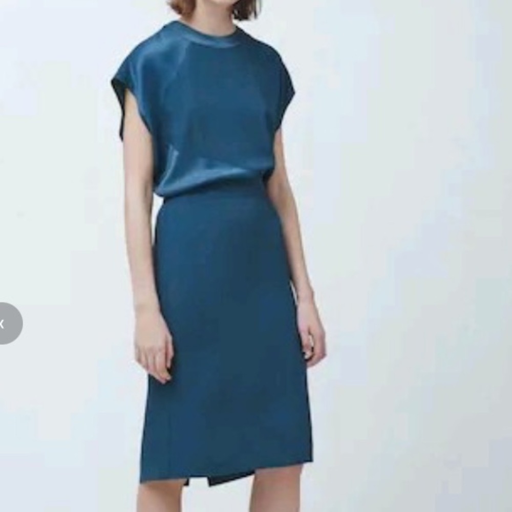 MNG Suit Teal Midi Dress